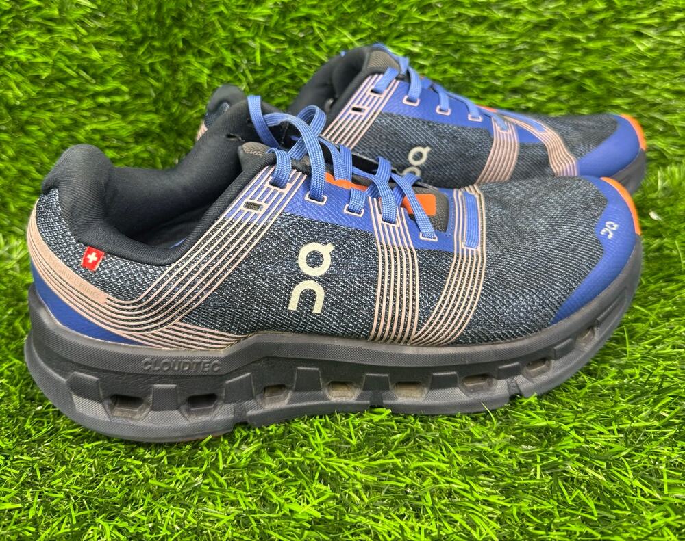 On Running Cloudgo Women’s 8.5 Blue Black Orange CloudTec Athletic Running Shoes